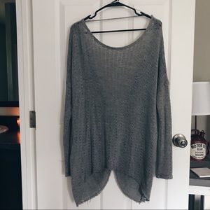 open back detail sweater